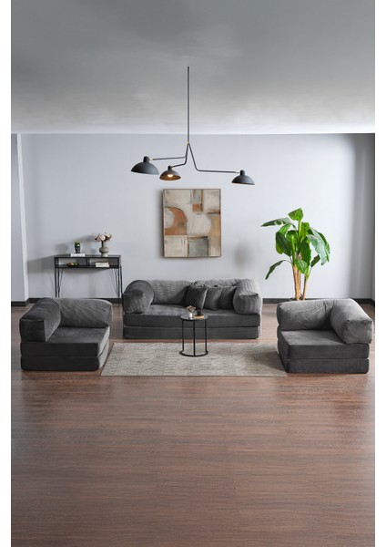 Legom Avanos Aktivite Koltuğu Yatak Olabilen Çok Amaçlı Kanepe Koltuk Takımı Antrasit