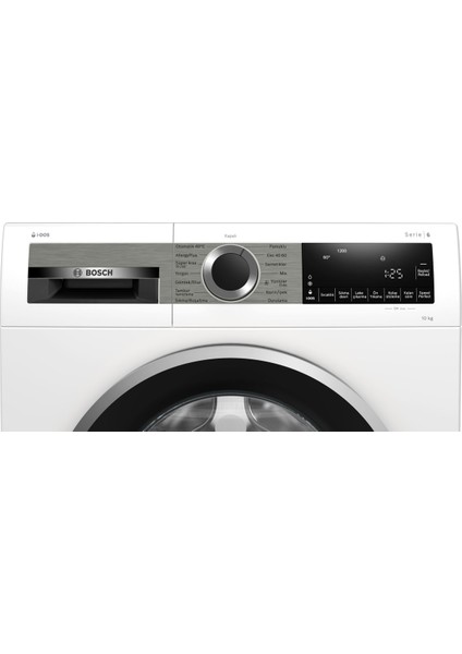 Çamaşır Makinesi 10 kg A Enerji Sınıfı 1200 Devir Beyaz Dijital Panel Hızlı Yıkama Çocuk Kilidi
