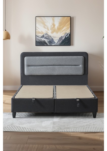 Gisele Çift Kişilik Sandıklı Baza ve Başlık Takımı 2’li Set