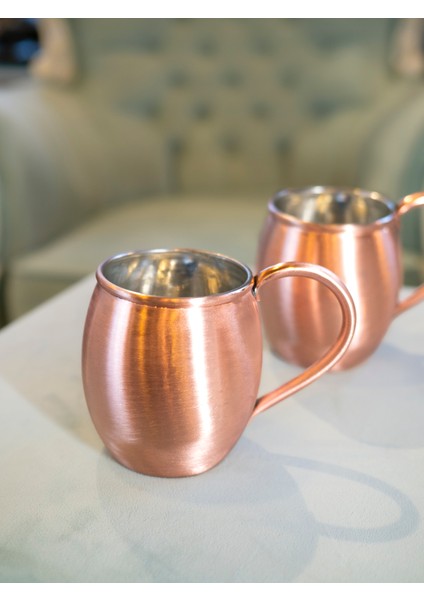 Bakır Kupa Tombul Model Mat Bakır Renk (2'li) fiyatları