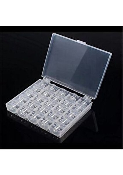 Singer Pfaff Dikiş Nakış Makinaları Için Masura Saklama Kabı Boş Masura Kutusu 25 Adet Masura Alır