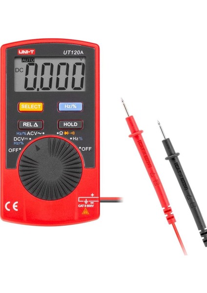UT-120A Cep Tipi Profesyonel Dijital Multimetre Ölçü Aleti