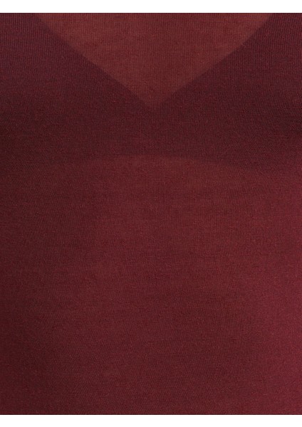 32122 Kayık Yaka Modal Kaşmir Ultra Hafif Bluz-Bordo fırsatları