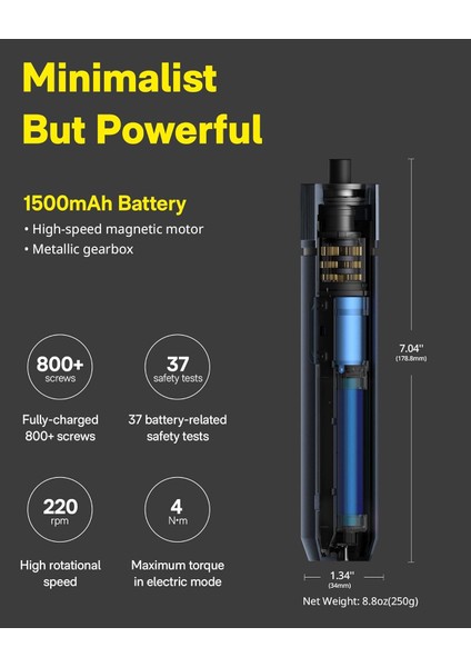 3.6V Tornavida Seti QWLSD011