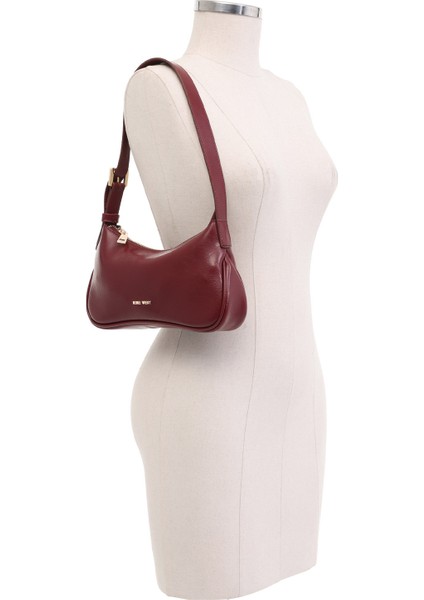 Encobag 5pr Bordo Kadın Kol Çantası