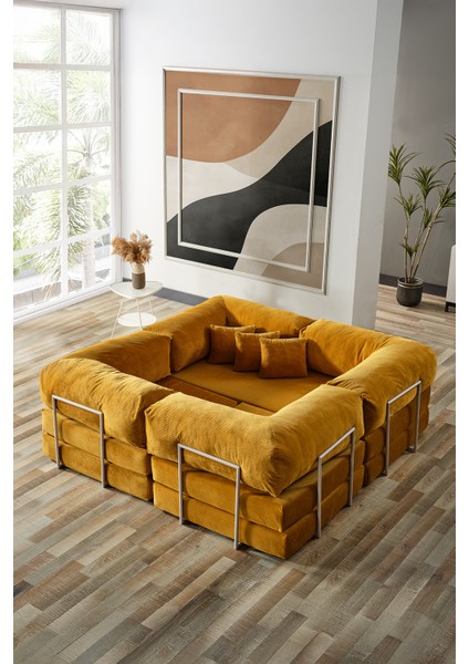 Legom Avanos Aktivite Koltuğu Yatak Olabilen Çok Amaçlı Kanepe Koltuk Takımı Hardal modelleri