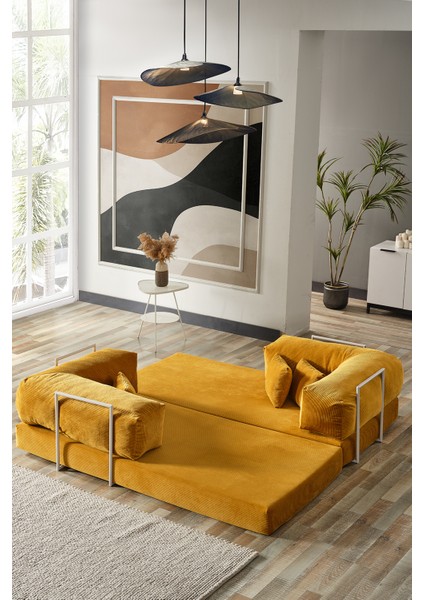 Legom Avanos Aktivite Koltuğu Yatak Olabilen Çok Amaçlı Kanepe Koltuk Takımı Hardal fırsatları