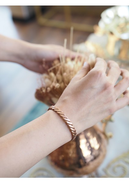 Bakır Bileklik Rosa Mat Bakır Renk fiyatları
