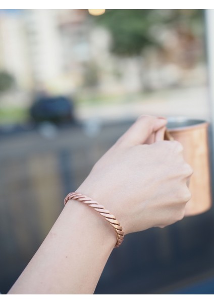 Bakır Bileklik Rosa Mat Bakır Renk modelleri