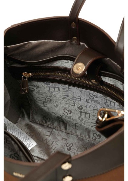 Hennry 5pr Kahverengi Kadın El Çantası indirimleri