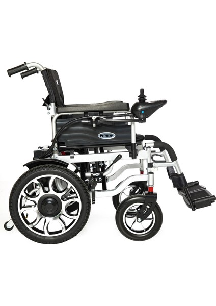Akülü Tekerlekli Sandalye | Katlanabilir, Çelik Şase ve Elektromanyetik Fren Sistemli R101 modelleri