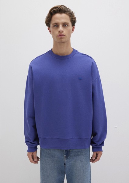 0S10415-70695 Bisiklet Yaka Mavi Sweatshirt indirimleri