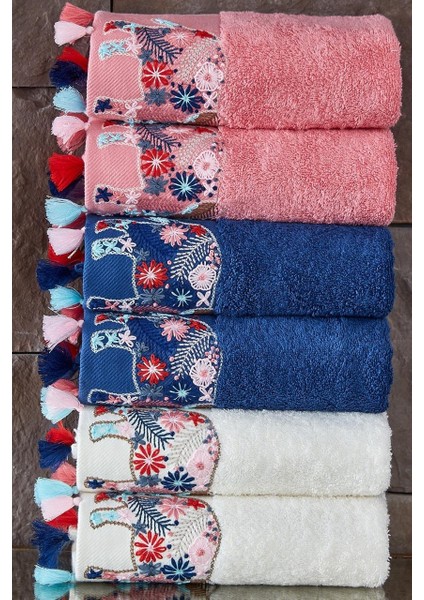 Pamuk 50X90CM 6'lı El Havlu Seti modelleri