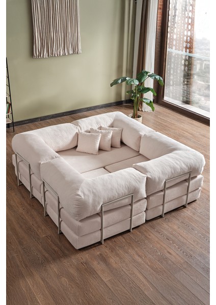 Legom Avanos Aktivite Koltuğu Yatak Olabilen Çok Amaçlı Kanepe Koltuk Takımı Krem modelleri