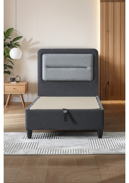 Gisele Tek Kişilik Sandıklı Baza + Full Ortopedik Antibakteriyel Pedli Yatak + Başlık 3 lü Set fiyatları