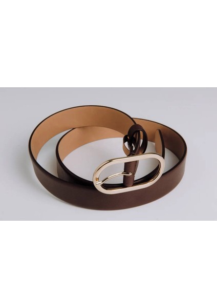 Kahverengi Hakiki Deri Kadın Kemer – Klasik Pantolon MODELI-100% Gerçek Deri modelleri