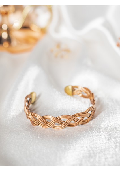 Bakır Bileklik Freesia Mat Bakır Renk