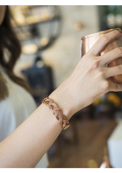 Bakır Bileklik Freesia Mat Bakır Renk modelleri