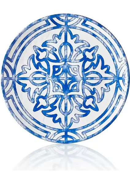 11945.CW.SEV - Tilda Sevilla Yuvarlak Tabak 45 Cm, Thermoset Melamin