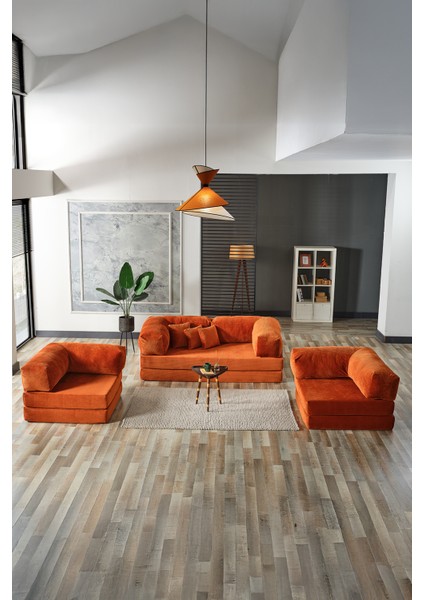 Legom Avanos Aktivite Koltuğu Yatak Olabilen Çok Amaçlı Kanepe Koltuk Takımı Kiremit