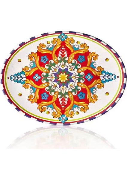 11839.CW.COR - Tilda Cordoba Oval Tabak 39X29 Cm, Thermoset Melamin