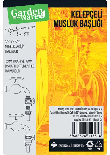 Kelepçeli Musluk Başlığı indirimleri