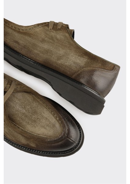 Haki Deri Erkek Günlük Ayakkabı indirimleri