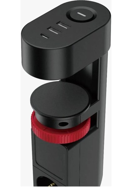 3x Priz 2x USB 1x Type-C Girişli Priz Masa Kenar Sıkıştırmalı Priz Masaüstü Montaj Akım Koruma Prizi