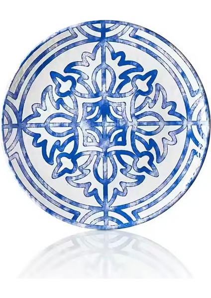 11940.CW.SEV - Tilda Sevilla Yuvarlak Tabak 40 Cm, Thermoset Melamin