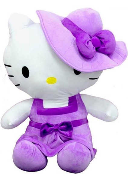 Sunman Pelüş OT180200-A Hello Kitty Mor Elbiseli Şapkalı 36 cm