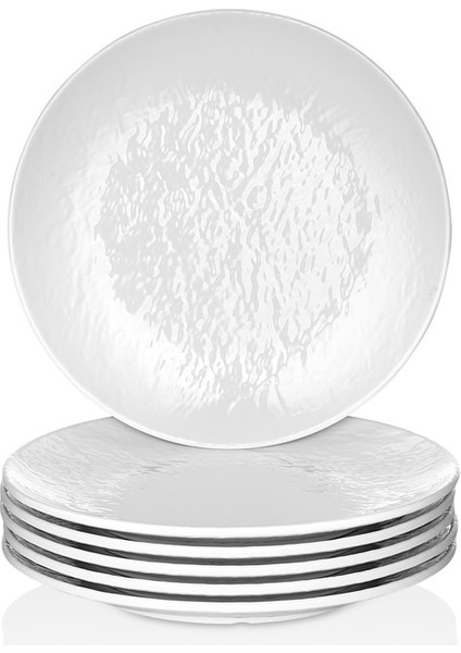 11926.CW - Tilda 6'lı Krem Beyaz Yuvarlak Tabak Seti 26 Cm, Thermoset Melamin fiyatları