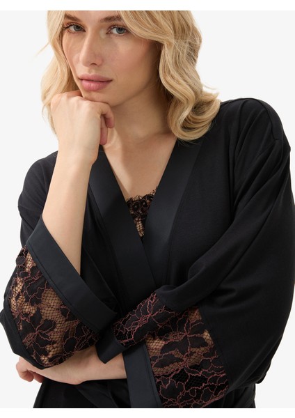 Kadın Sabahlık 51900 - Siyah modelleri