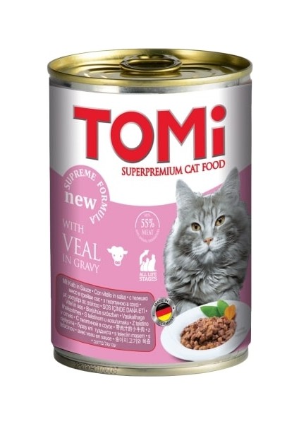 Kedi Buzağı Etli Yaş Mama 400g