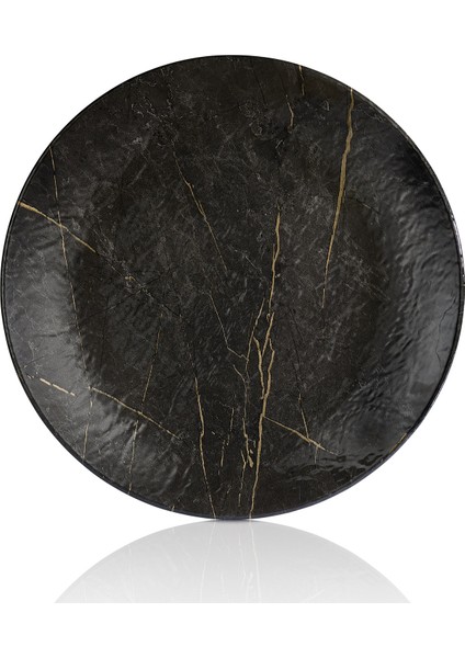 11945.BL.PTR - Tilda Portoro Yuvarlak Tabak 45 Cm, Thermoset Melamin