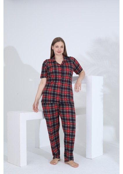 Angelique Bambu Kısa Kol Önden Düğmeli Kadın Pijama Takımı 22007 fiyatları