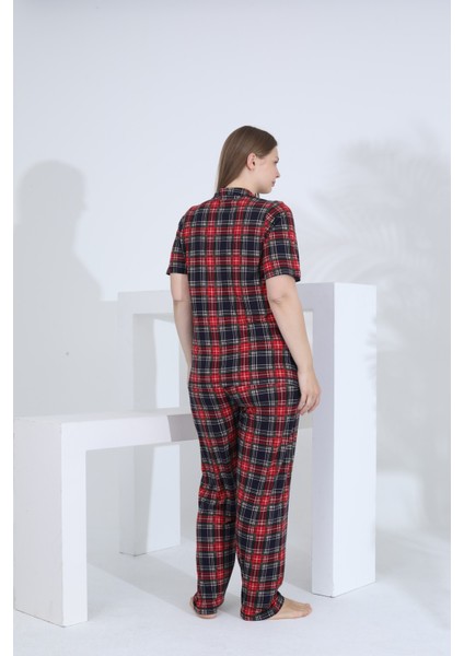 Angelique Bambu Kısa Kol Önden Düğmeli Kadın Pijama Takımı 22007 fırsatları