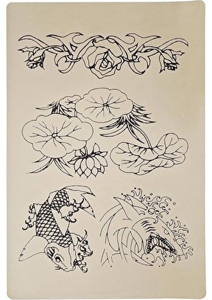 Suni Deri Baskılı Çift Taraflı Tattoo Dövme Makinesi 1 Adet