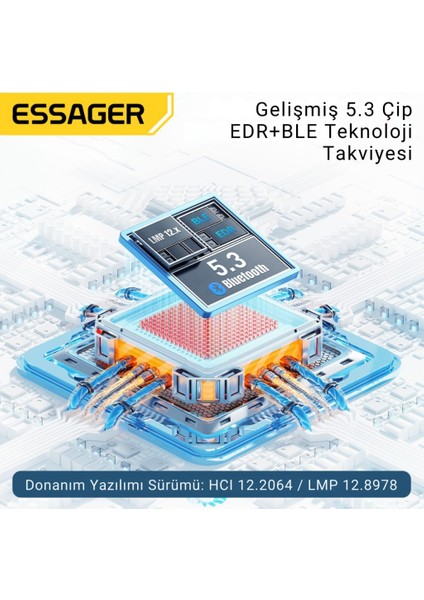 Bluetooth 5.3 Sürücüsüz Tak-Çalıştır Bluetooth Adaptörü, Tv, Pc, Kulaklık, Ses Sitemi Uyumlu indirimleri