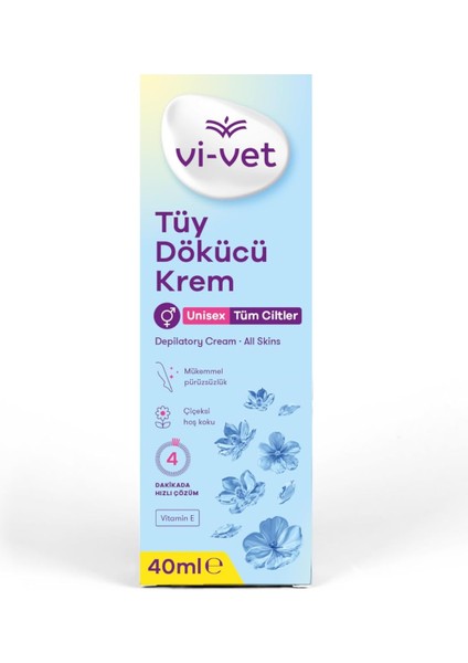 Vi-Vet Tüy Dökücü Krem 40 ml