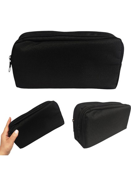 Siyah Kalem Kutusu ( Iki Bölmeli ) Çift Gözlü Kalemlik