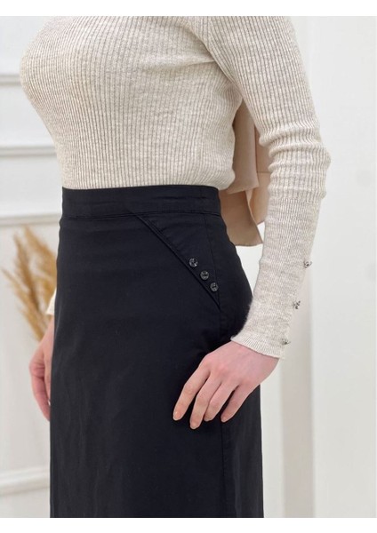 Kumaş Kalem Etek Siyah fiyatları