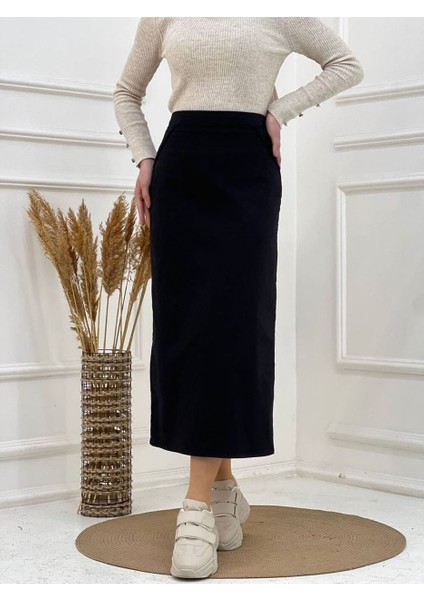 Kumaş Kalem Etek Siyah indirimleri