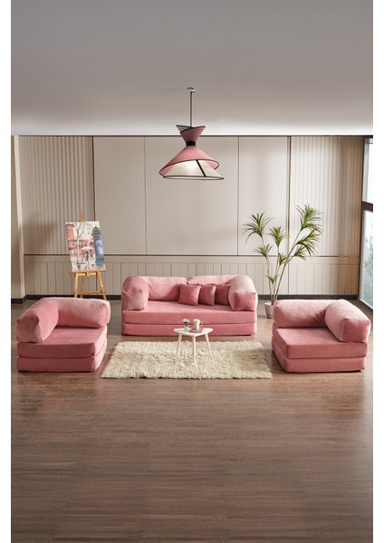 Legom Avanos Aktivite Koltuğu Yatak Olabilen Çok Amaçlı Kanepe Koltuk Takımı Pudra