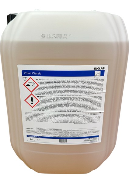 Prilon Classic Elde Bulaşık Deterjanı 20L