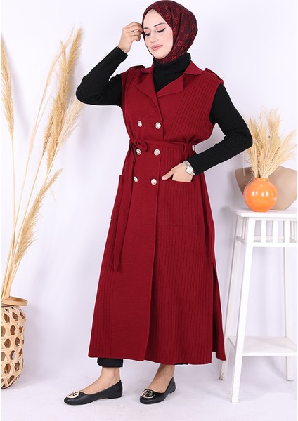 Triko Yelek 18301 Bordo fiyatları