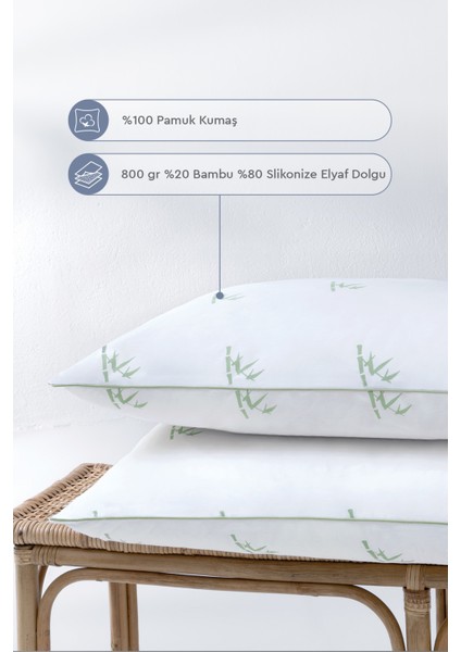 Bambu Yastık 2 Adet
