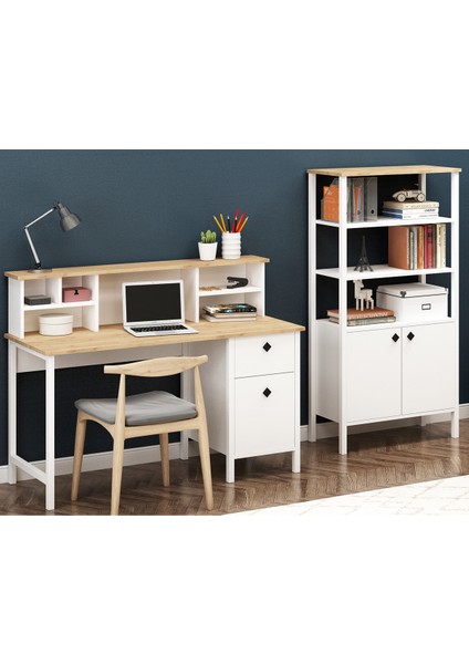 Remy Çalışma Masası + Kitaplık