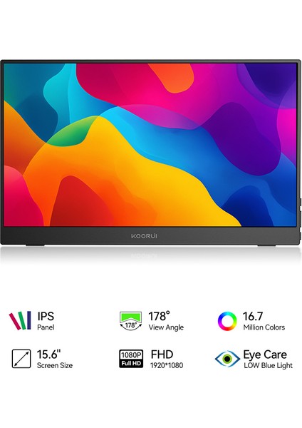 15.6" E1511A 60Hz IPS Fhd Type-C Taşınabilir Monitör modelleri