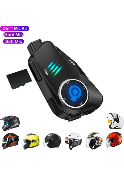 1080P Fhd Kameralı Video Fotoğraf Özellikli Wifi Kamera Bluetooth Arama Müzik Intercom Kask Kulaklık