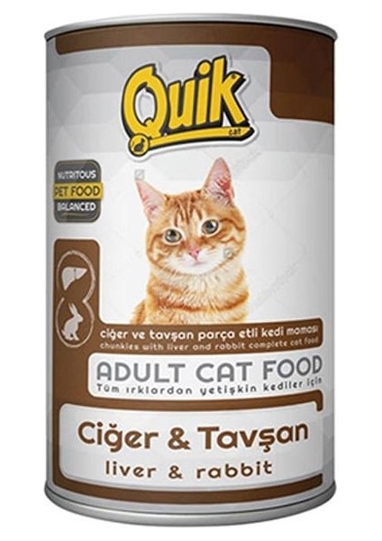 Kedi 415 gr Ciğer-Tavşan Konserve